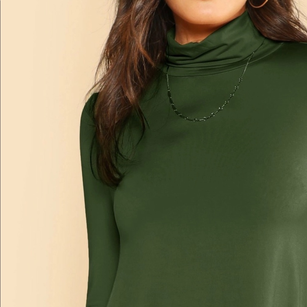 High neck flowy dress